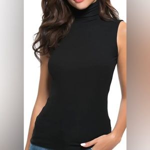 American Eagle Outfitters Basics M Sleeveless Turtleneck Top